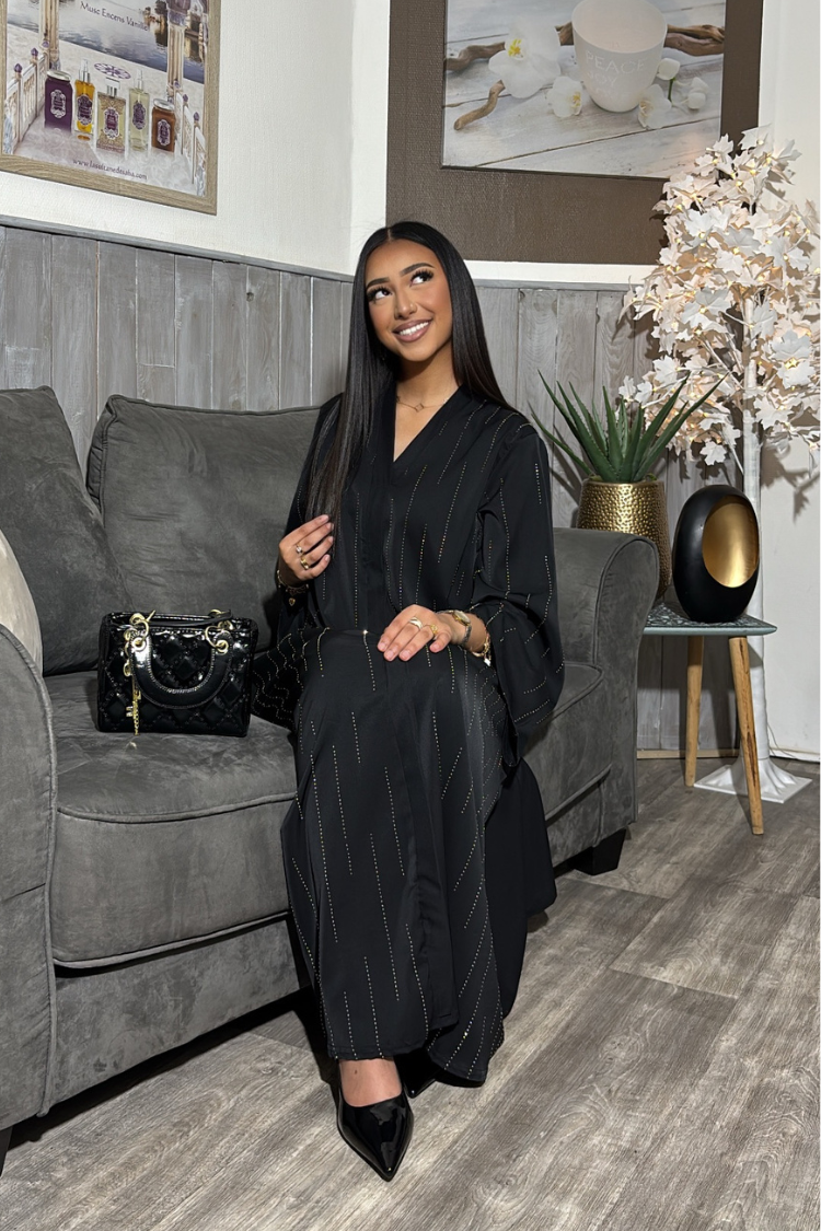 Abaya YÉMEN Noir Profond