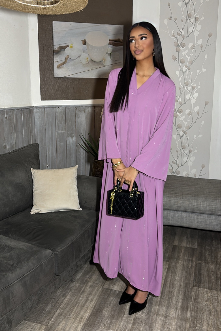 Abaya YÉMEN Rose Lila