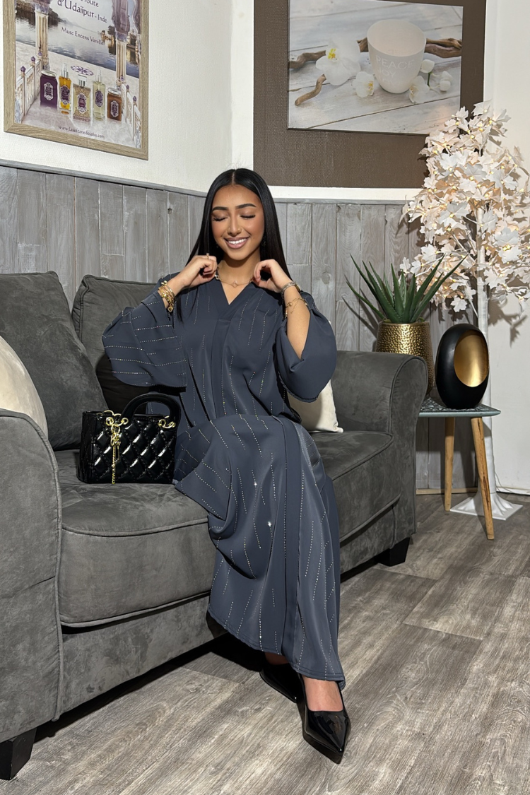 Abaya YÉMEN Gris Sidéral