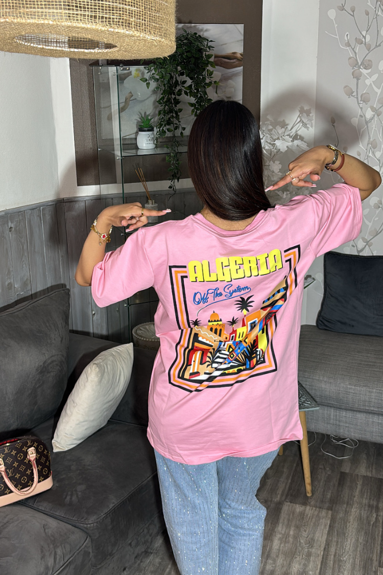 T-shirt ALGÉRIE Rose