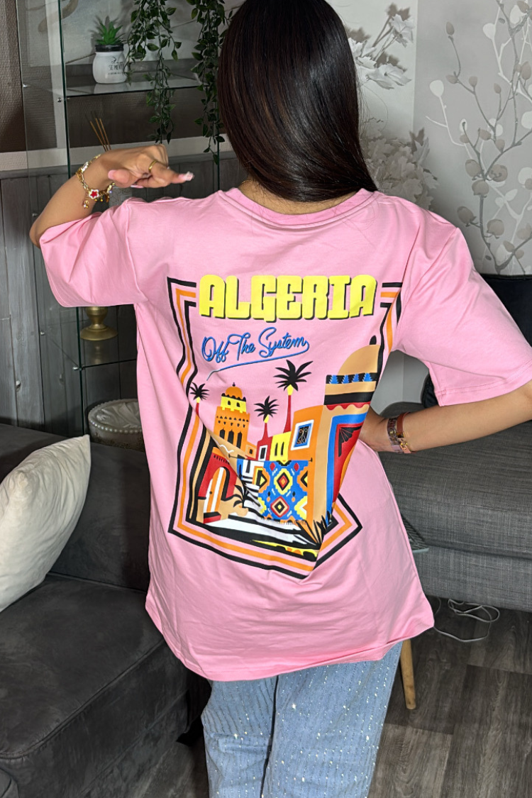 T-shirt ALGÉRIE Rose